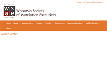 Tablet Screenshot of careers.wsae.org